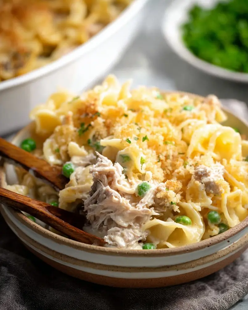 Tuna Noodle Casserole 2 Ingredients for homemade tuna noodle casserole