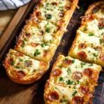 Garlic Bread Pizza 3 Garlic Bread Pizza